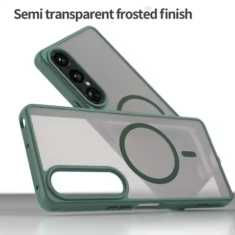 Matte Shockproof Phone Case For Sony Xperia 1 VII XQ-FS54 Translucent Soft Frame Camera Lens Protect