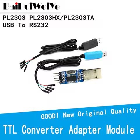 PL2303 PL2303HX PL2303TA USB To RS232 TTL Converter Adapter Module With Dust-Proof Cover PL2303HX Fo