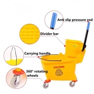 Janitorial Cart Cleaning Trolley Hotel Service Cart Universal Wheel Multi-function Cleaning Trolley 