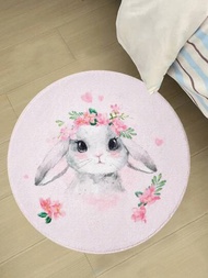 ROMWE Kawaii 可愛厚實假兔毛裝飾地毯247590