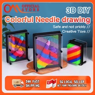 3D Colorful Hand Imprint Needle Clone Children Toy Desk Decoration Creative