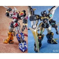 READY STOCK Beast King Model G-01 G-02 Power Ranger Dino Megazord Daizyujin Black Robotech Action Fi