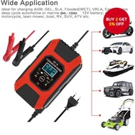 12V7A Fast Battery Charger Motorcycle Car Battery Charger Optional Gel/AGM Battery Mode