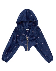 Kloset Design KS Velvet Corset Hoodie เสื้อฮู้ดกำมะหยี่ (AW23-T009)