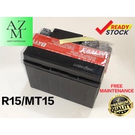 YAMAHA R15 / MT15 MOTORCYCLE BATTERY ( FREE MAINTENANCE )