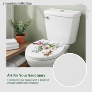 shandaizhi666ae Removable Waterproof Toilet Lid Stier Vivid Hummingbird Magnolia Design For Bathroom