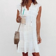 Women's White Dress Casual Dress Beachwear ImportedWanita D0230