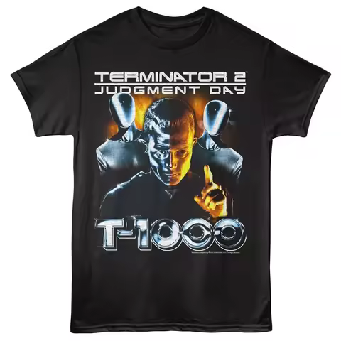 Summer Hot Sale Terminator 2 T-1000 Men's T Shirt, Men's Round Neck Short Sleeve