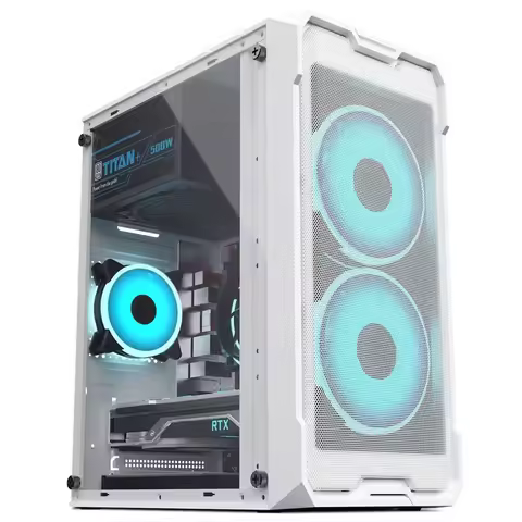 Good Price E5 2666V3 RX580 Gaming Pc X99 16G RAM Nvme M.2 SSD Computer Desktops Prebuilt Accessories