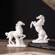 Ceramic Eight Horses Small White Horses Ornaments Ceramic Eight Horses Small White Horses Ornaments 