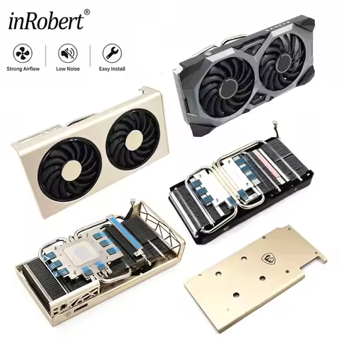 For MSI RX 5700 5700XT EVOKE / 5600 5700 5700XT MECH Video Card Heatsink with Backpalne RX5600 RX570