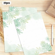 30 sheets of B5 fresh green wild plant letter paper, memo paper, suitable for making prayer books, n
