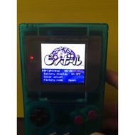 USED MOD Nintendo Gameboy Original GB with IPS Screen - Transparent BLUE