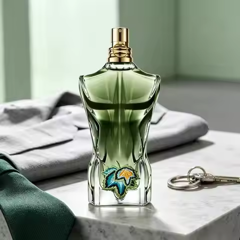 JPG Le Beau Paradise Garden 125ml Eau De Parfum, Green Aquatic Woody Fragrance, Iconic Torso Bottle,