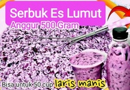 Serbuk Es Lumut Anggur Viral 500 gram bubuk minuman rasa grape