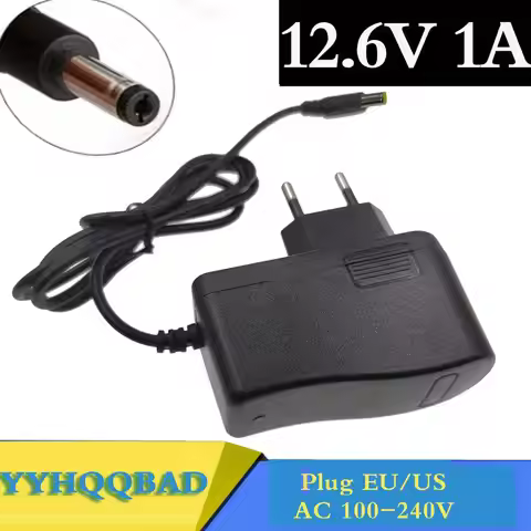 12.6V 1A 18650 Lithium Battery Charger 12V 1A Screwdriver Portable Wall Charger DC 5.5 * 2.1 MM