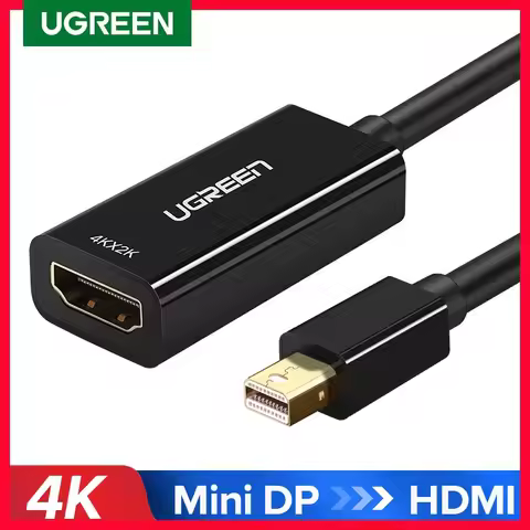 UGREEN Mini DisplayPort to HDMI Adapter Mini DP Cable Thunderbolt 2 HDMI Converter for MacBook Air 1