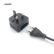 CEASIF6 EU to UK Power Socket, PC Portable Travel Plug Adapter,  250v 2 Pin to 3 Pin Charger Europea