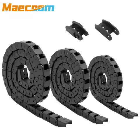 Cable Chain 7x7 10x10 10x15mm L1000mm Cable Drag Chain Wire Carrier with End Connectors for CNC Rout