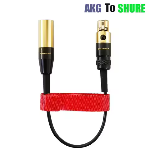 TA3M 3-pin to TA4F 4-pin mini xlr AKG microphone cable for Shure bodypack transmitter connector conv