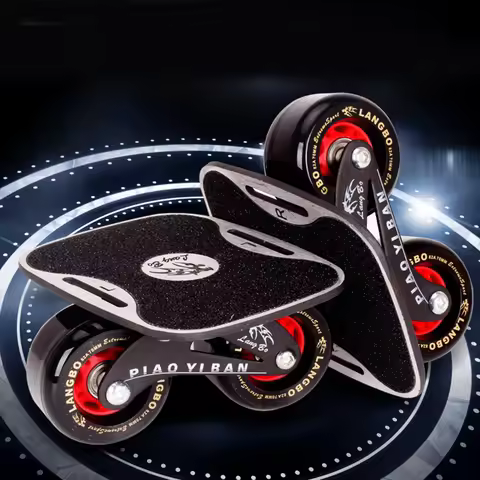 Dazzle Drift Board Aluminum Alloy Skates Scrub Antislip Deck Frosted Plate High Toughness Resistant