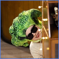 Funny Vegetable Hat Broccolis Photo Hat Cartoon Headgear Hat Vegetable Funny Photo Props Costume Hat