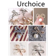 Pearl Brooch Rhinestones Diamond Brooch Pin Tudung Muslimah Hijab Pin Kerongsang Tudung Pin Tudung B