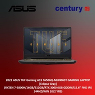 2021 ASUS TUF Gaming A15 FA506Q-MHN063T GAMING LAPTOP (RYZEN 7-5800H/16GB/512GB/RTX 3060 6GB GDDR6/15.6" FHD IPS 144HZ)