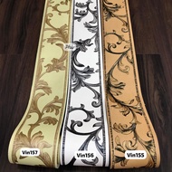 HIJAU Wallpaper Border List Classic Wall Wallpaper Border List Green, Brown, White Vin