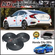 (15M) U Shape Flexible Scheme Rubber Car Door Protector For Honda City 2014