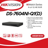 HIKVISION 4 channel Network Video Recorder NVR H.265+ 4K CCTV Security Recorder