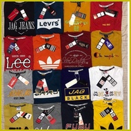 ☩ ❏ ▼ Premium Overruns Shirt Mall Pullout Assorted Branded T-shirts Bundle Wholesale Men & Ladies T