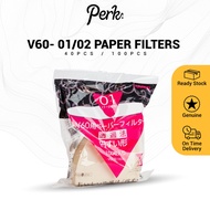 Hario V60 - 01 / 02 Paper Filters - 40pcs / 100pcs