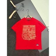 EVISU/God of Fortune 2026 Round Neck Short-Sleeved T-Shirt Couple Style Men Style Trendy Summer Cont