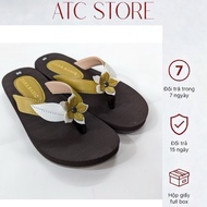 (BIG SIZE) super comfortable women's Thai foam sandals with PU leather straps decorated with super c