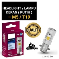 Philips M5 6500K Original Ultinon Essential Moto LED Headlight Bulb T19 Original White Light 12V DC 6W