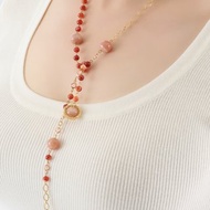 Athena雅典娜女神~晨曦系列紅瑪瑙太陽石項鍊~ 客製化送禮