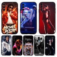 for Samsung S20 S21 Ultra Plus Lite Fe TPU Luxury Black Silicone Soft Case DD9  King of Pop Michael 