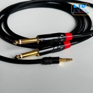 Jiasound 2 - 10M 3.5mm Music Cable - 2 Heads 6.35mm
