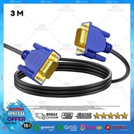 VGA Cable 3m 3 Meter/ 300CM Male to Male/ - GOLD PLATED Premium High Quality !!