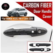 🔥SG SELLER🔥Honda VEZEL HR-V 2014-2020 Front Door Handle Cover Carbon Fiber PVC Accessories