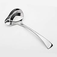 7" 18/10 Thicken Stainless Steel Sauce Drizzle Spoon with Spout (Drizzle Spoon+Gravy Spoon)
