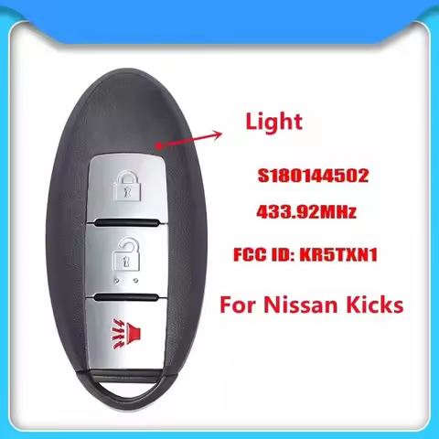 3 Button Car Smart Key ID4A 433Mhz Key for Nissan Kicks 2018-2019 Proximity Remote KR5TXN1 285E3-5RA
