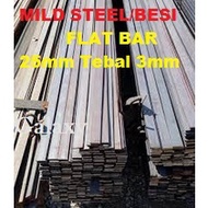 FLAT BAR MILD STEEL(BESI)BESI LIPIS BESI BAR MILD STEEL FLAT BAR BESI NIPIS BESI PLATE 1"(25mm)Tickn