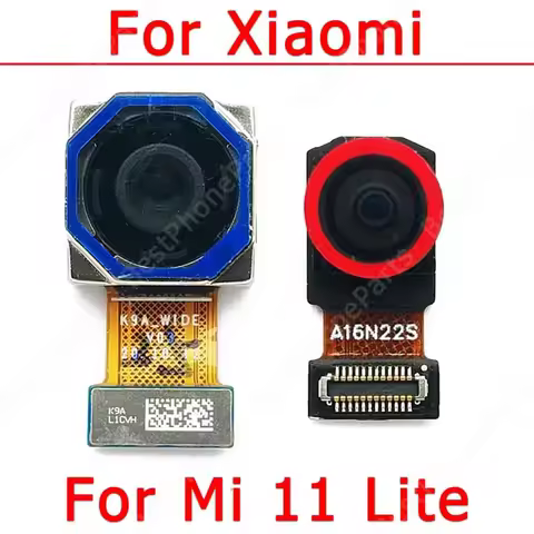 For Xiaomi Mi 11 Lite Selfie Front Frontal Small Facing Camera Back Rear Camera Module View Backside