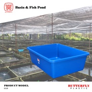 Plastic Rectangular Basin (85 LITRE) Plastic Water Tank / Plastic Fish Pond / Heavy Duty Storage Tan