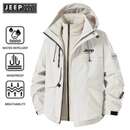 JEEP SPIRIT 1941 ESTD Spring and Autumn Windproof and Waterproof Trendy Couple Mountaineering Jacket