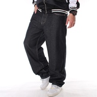 Men's Jeans Men's Plus Size Pants Hip Hop Jeans Hip-hop Print Loose Skate Pants