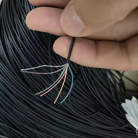 ROHS Multi-core Enameled Wire 2 / 3 / 4 / 5 / 6 / 8 / 9 Core Conductor 8/0.08MM Soft Cable Headphone
