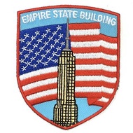 美國 紐約 帝國大廈 電繡刺繡布章 貼布 布標 燙貼 徽章 肩章 NY